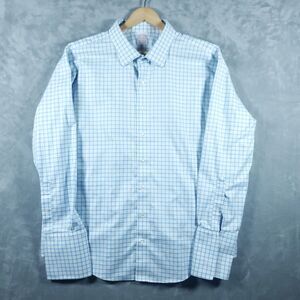 Brooks Brothers Non Iron Stretch Button Down Shirt Mens 20-36 Plaid Madison Fit